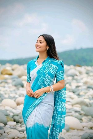 অর্জিনাল চান্দেরি সিল্ক শাড়ী